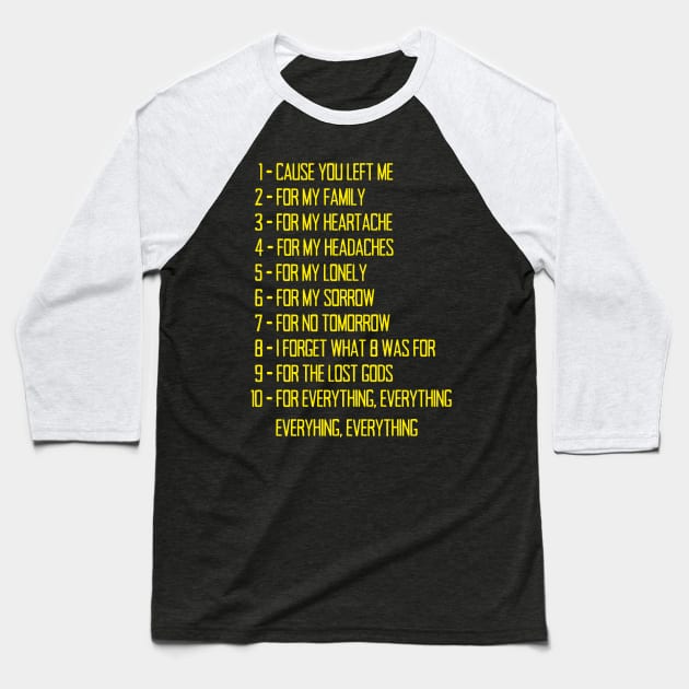 I forget what eight was for Baseball T-Shirt by thestaroflove